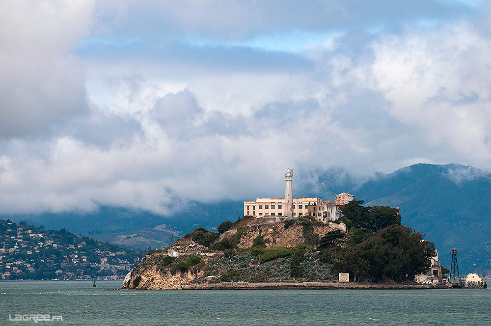 La prison d'Alcatraz vue du Ferry