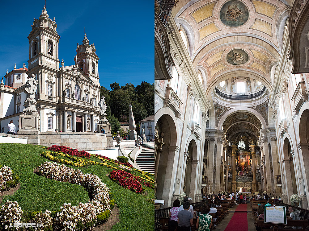 La basilique de Bom Jesus Do Monte, elle a remplacée une ancienne église. C'est l'un des premiers monuments néoclassique du Portugal