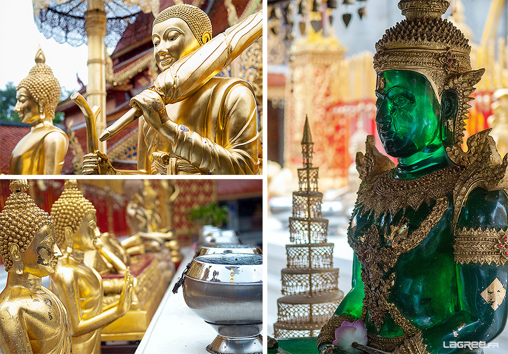 Buddha d'émeraude ue Wat Phrathat Doi Suthep