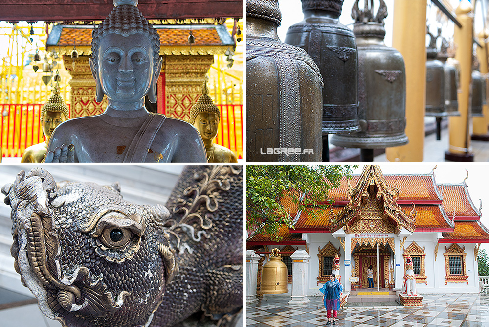  le Bouddha en marbre blanc du Wat Phrathat Doi Suthep