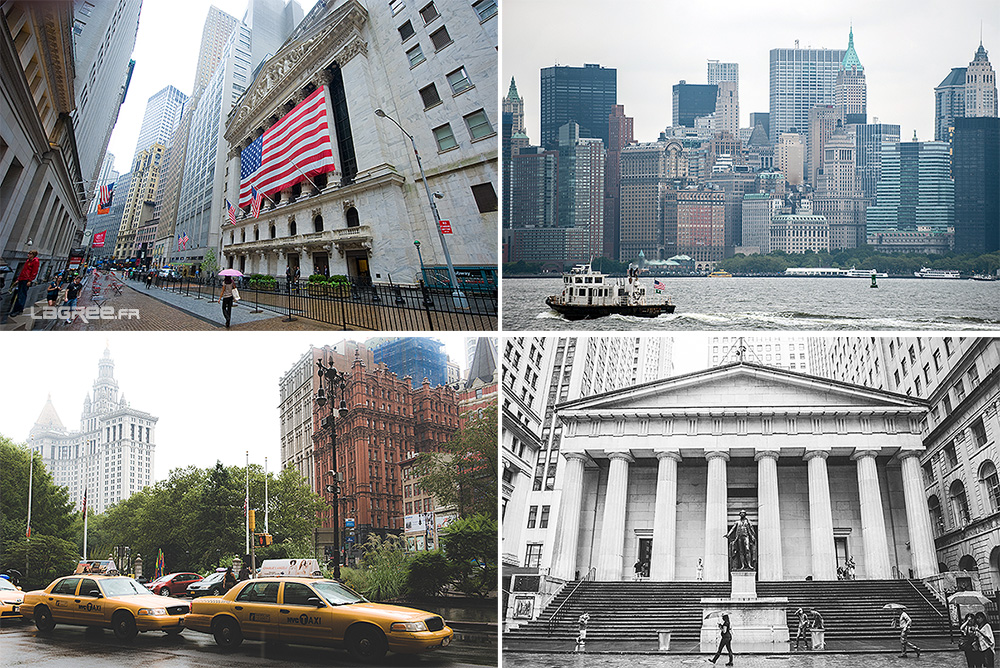 Wall street et le Federal Hall